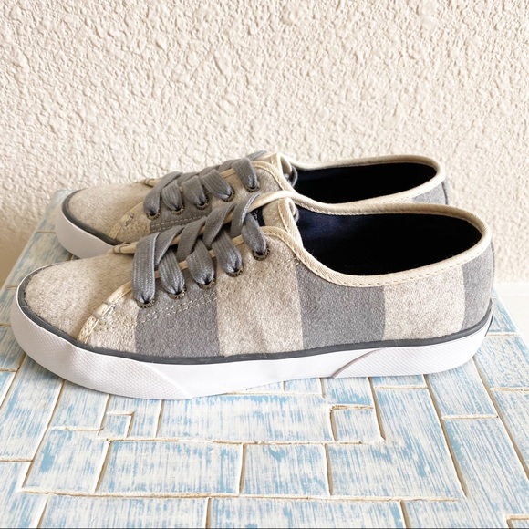 SPERRY Pier View Striped Wool Lace Up Sneaker NEW - Picture 6 of 9